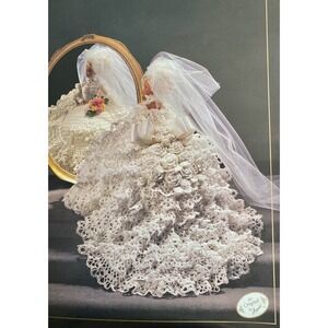 Annie's Attic Crochet Pattern BRIDE DOLL Wedding Gown 1992 Instructions
